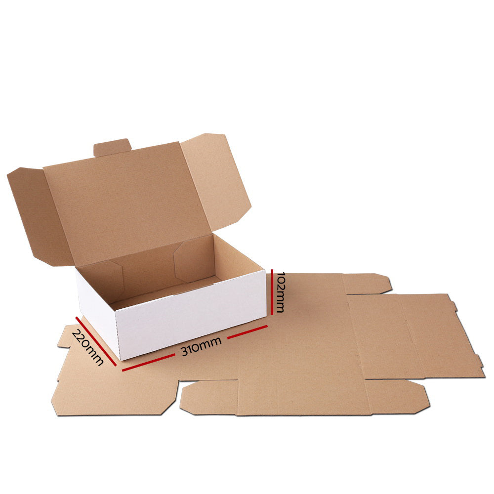 50x Mailing Box Diecut Mailer Cardboard A4 310x220x102mm