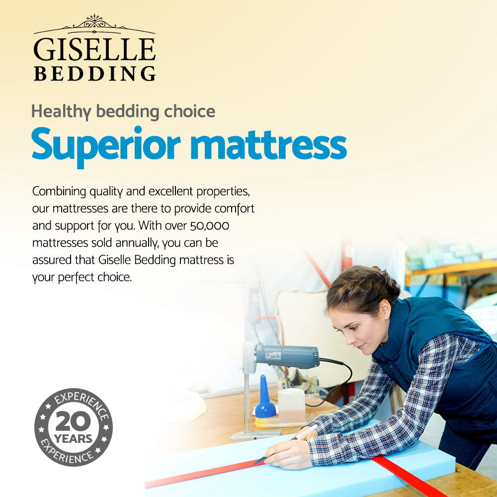 Giselle Bedding King Size Euro Spring Foam Mattress