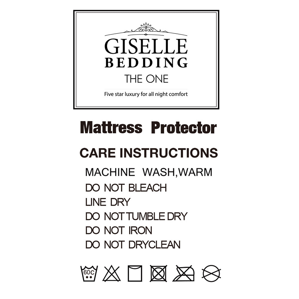 Giselle Bedding Single Size Cotton Mattress Protector