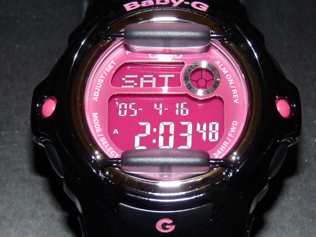 Casio Baby-G Female Digital Black/Pink Watch BG-169R-1B BG-169R-1BDR