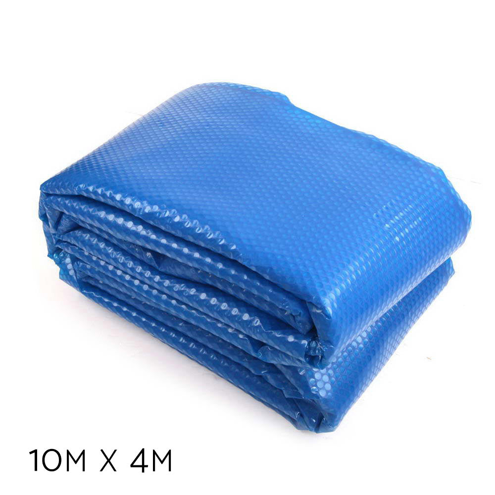 Aquabuddy 10M X 4M Solar Swimming Pool Cover 400 Micron Outdoor Bubble Blanket