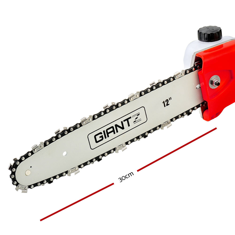 Giantz 75CC Chainsaw Brush Cutter Hedge Pruner Extension