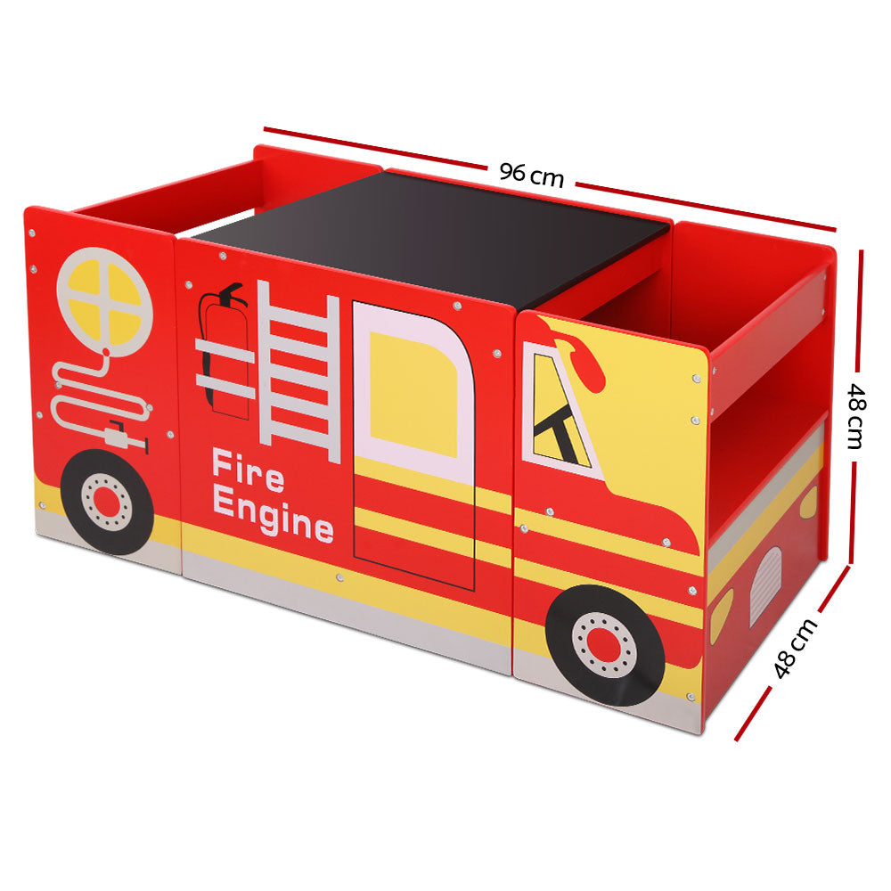 Keezi Kids Fire Truck Table & Chair Set