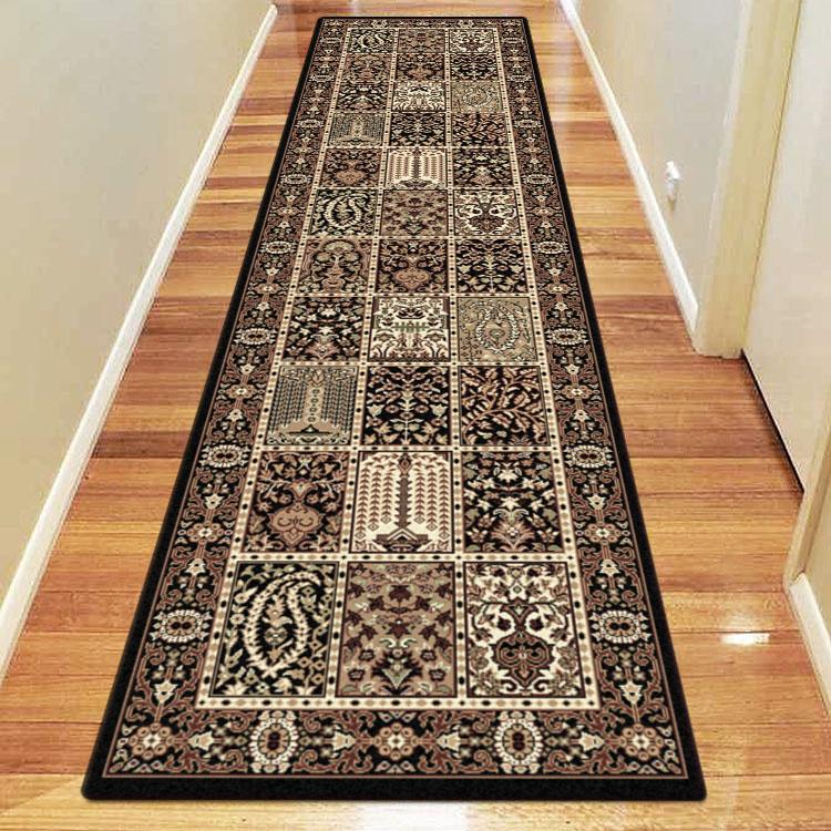 Palace 7654 Black Hallway Runner