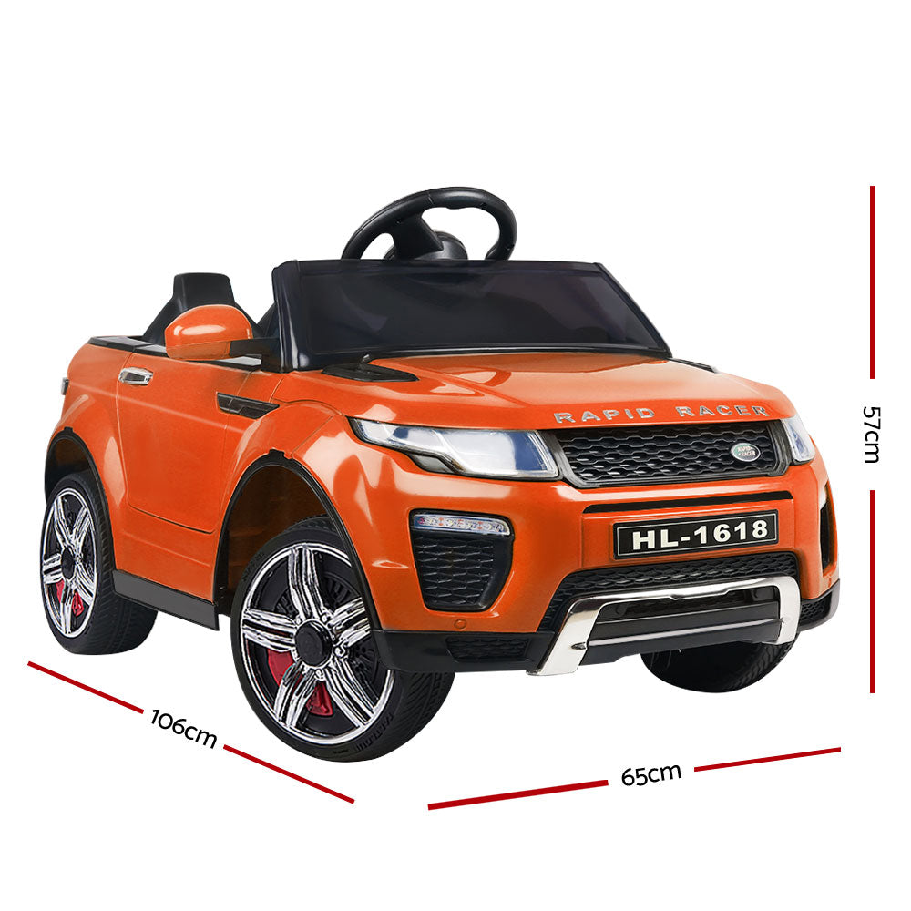 Rigo Kids Ride On Car Range Rover Inspired Electric 12V Toys Orange