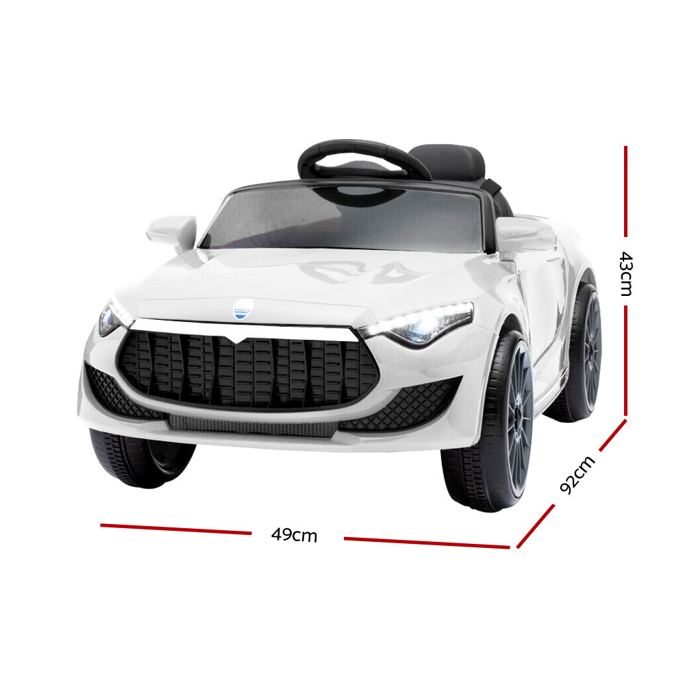 Rigo Maserati Kids Ride On Car - White