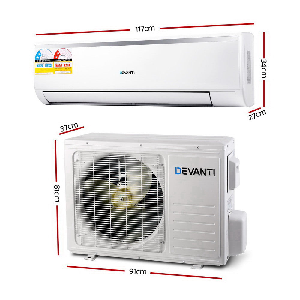 Devanti 7.0KW Split System Reverse Cycle Air Conditioner