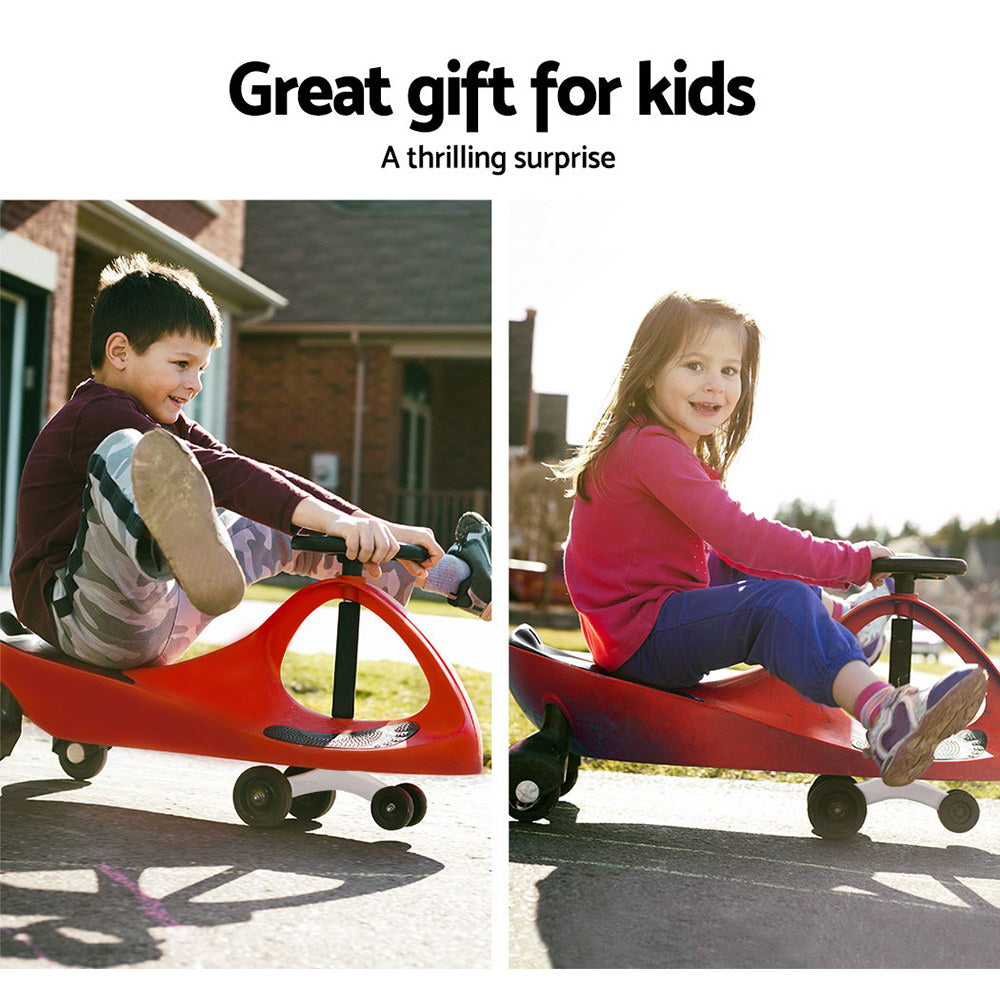 Keezi Kids Ride On Swing Car  - Red