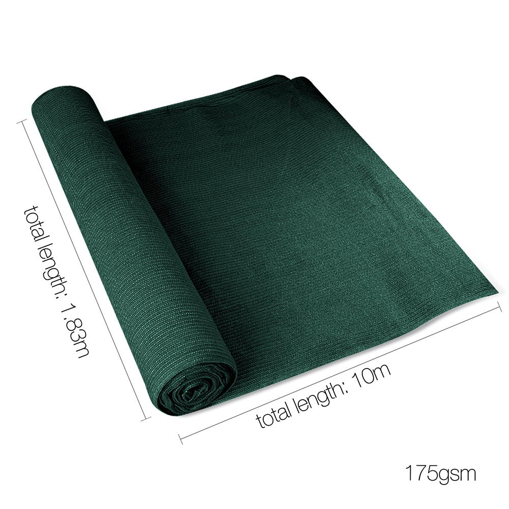 Instahut 1.83 x 10m Shade Sail Cloth - Green