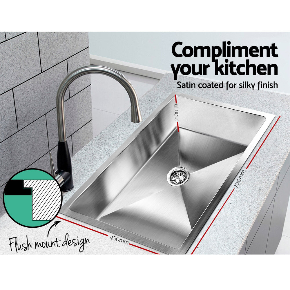 Cefito 700 x 450mm Stainless Steel Sink