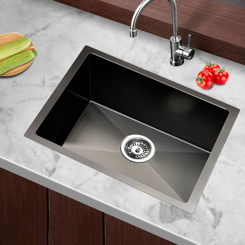 Cefito 450 x 300mm Stainless Steel Sink - Black