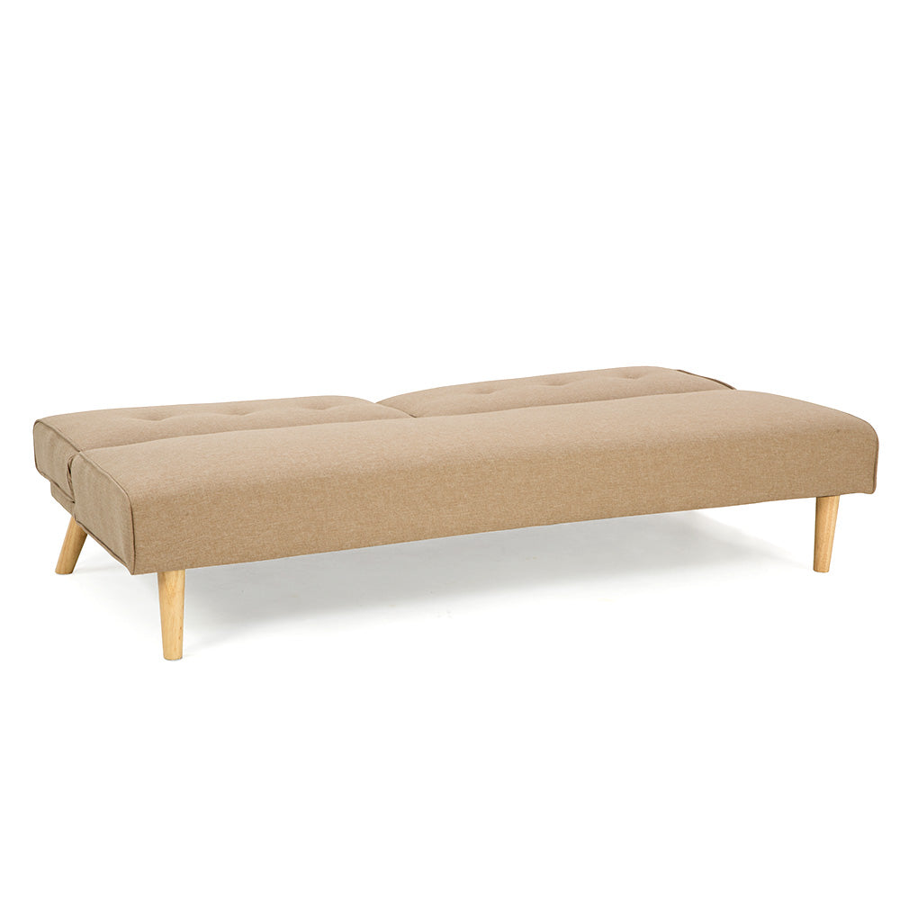 Soho 3 Seater Modular Linen Fabric Sofa Bed Couch  - Beige