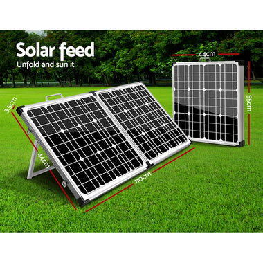Solraiser 120W Folding Solar Panel Kit Regulator