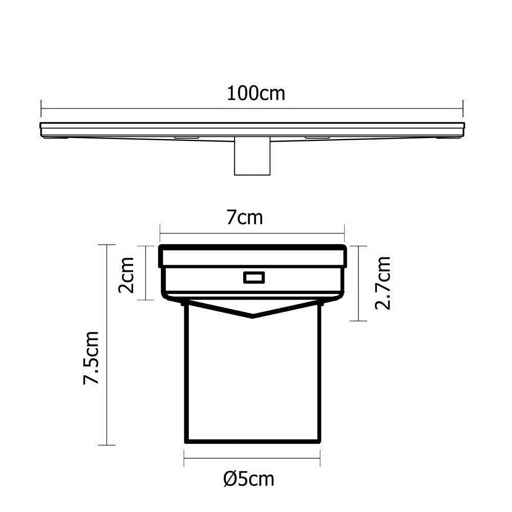 Cefito 1000mm Stainless Steel Insert Shower Grate