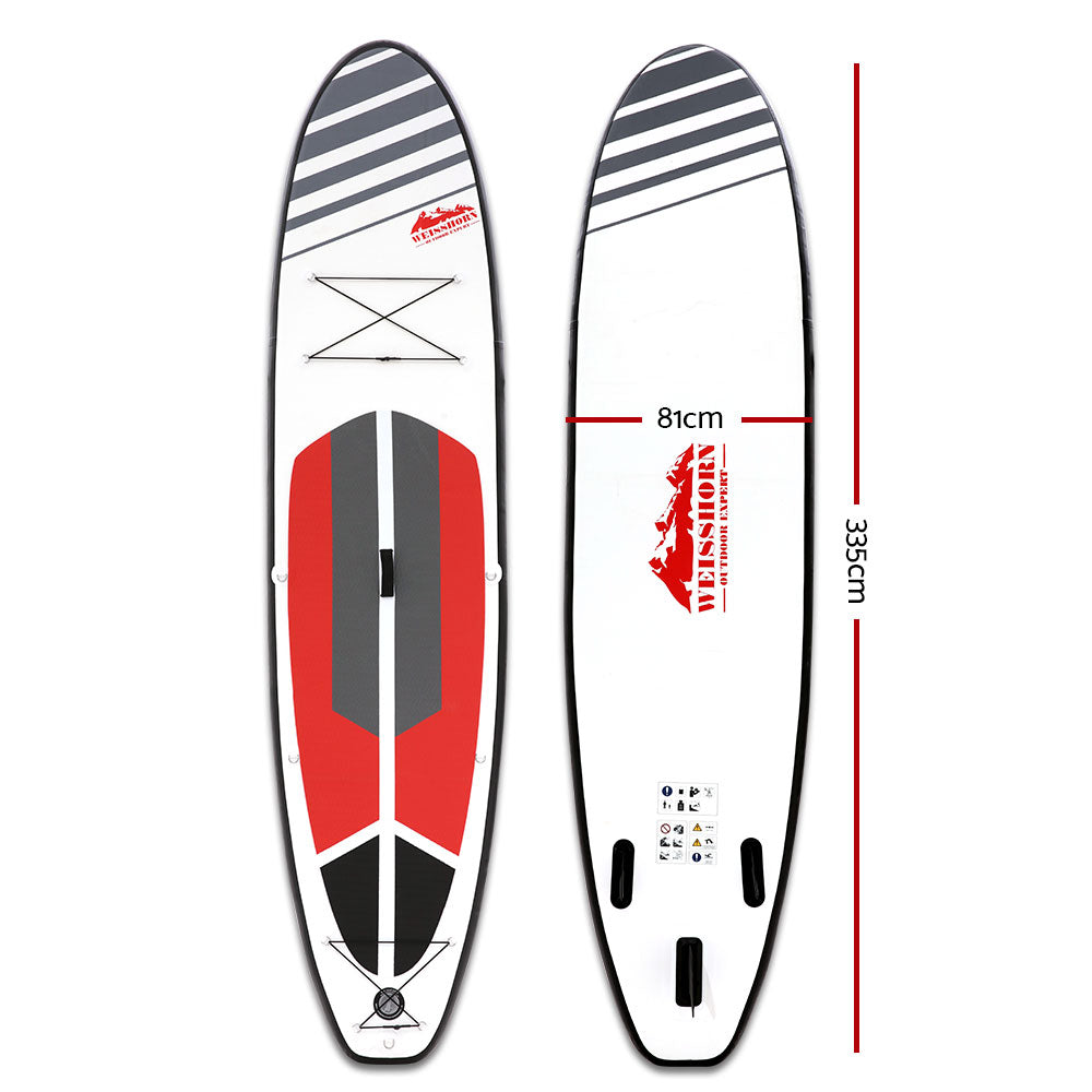 Weisshorn 11FT Stand Up Paddle Board Inflatable SUP Surfborads 10CM Thick