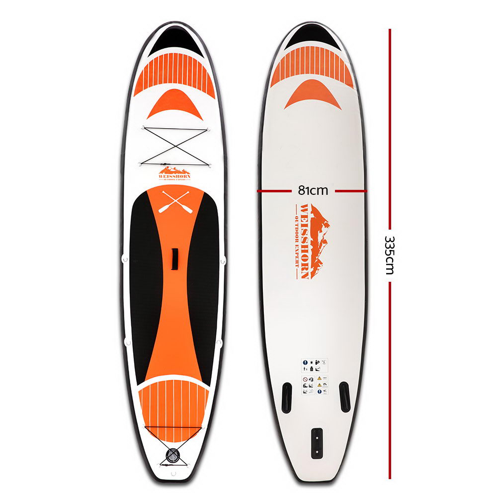 Weisshorn 11FT Stand Up Paddle Board Inflatable SUP Surfborads 15CM Thick