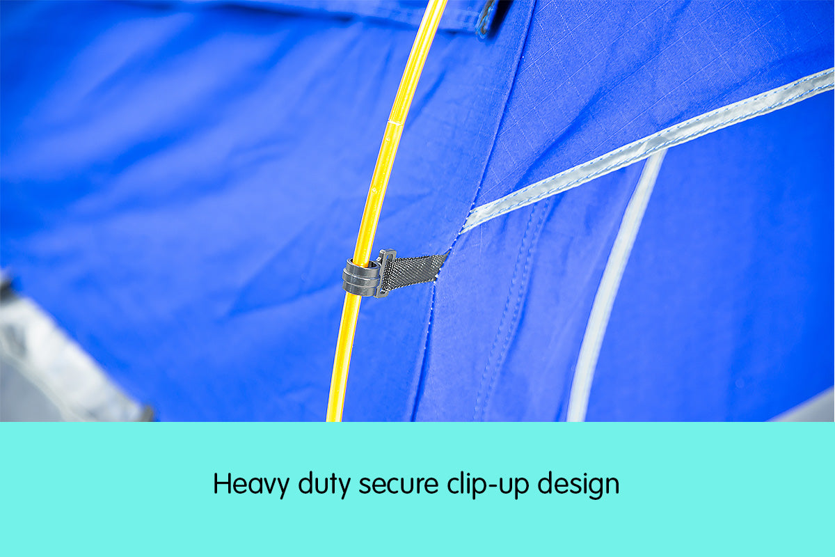 Wallaroo King Single Swag Camping Tent Dome - Navy Blue