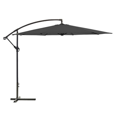 Wallaroo 3m Cantilever Market Outdoor Umbrella - Black