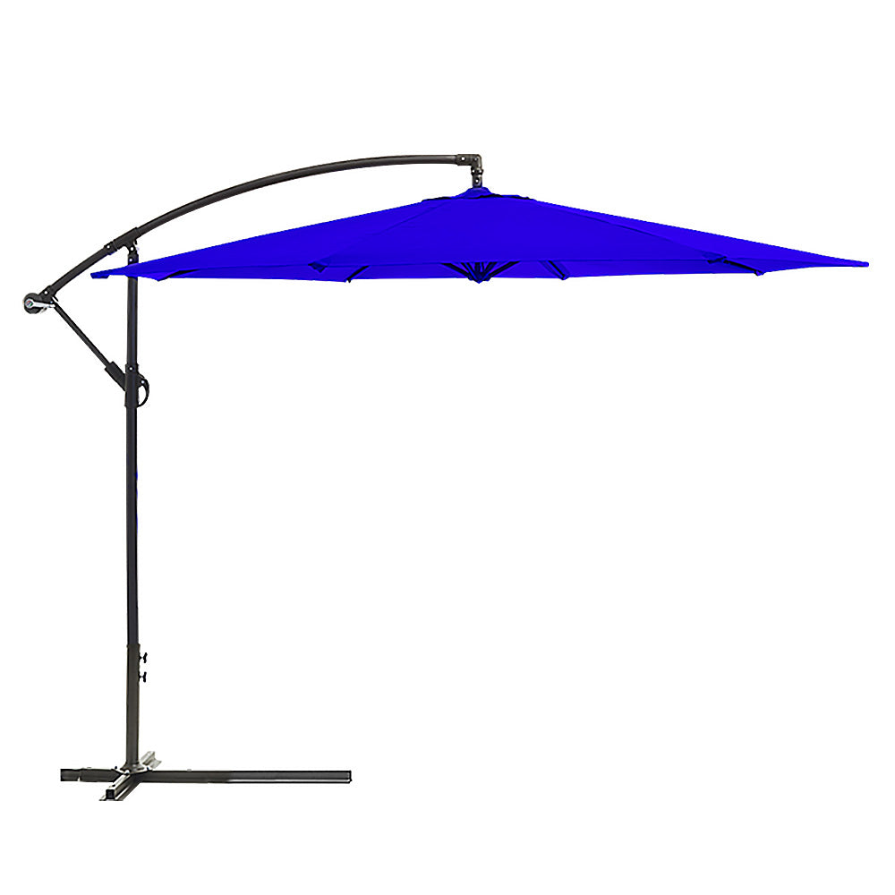 Wallaroo 3m Cantilever Market Outdoor Umbrella - Blue