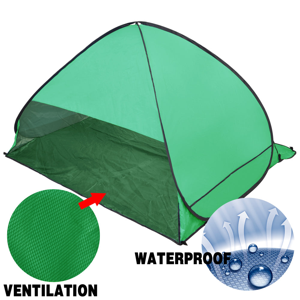 Pop Up Portable Beach Canopy Sun Shade Shelter Tent Green