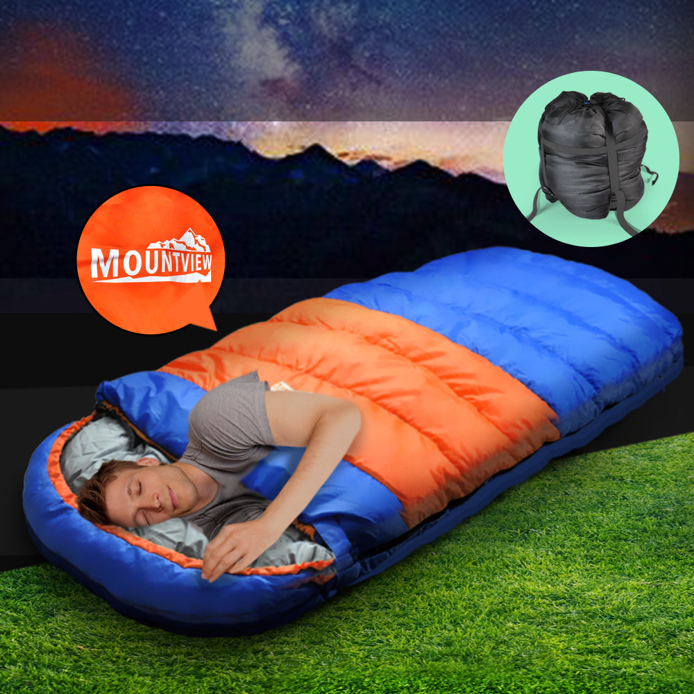 Camping Sleeping Bag Outdoor Thermal Hiking Tent King Size 220x100cm