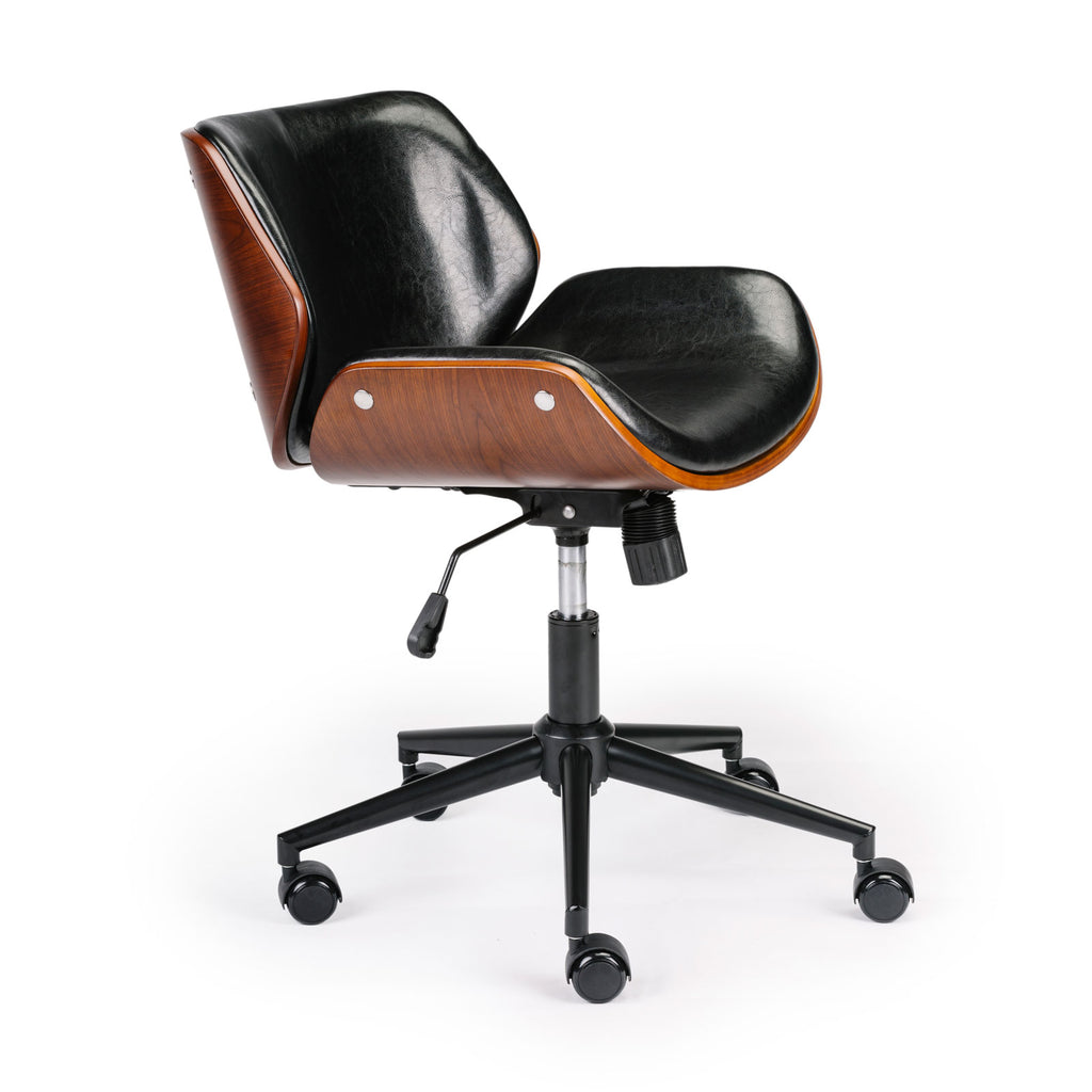 Wooden & PU Leather Office Chair Almas Task Chair