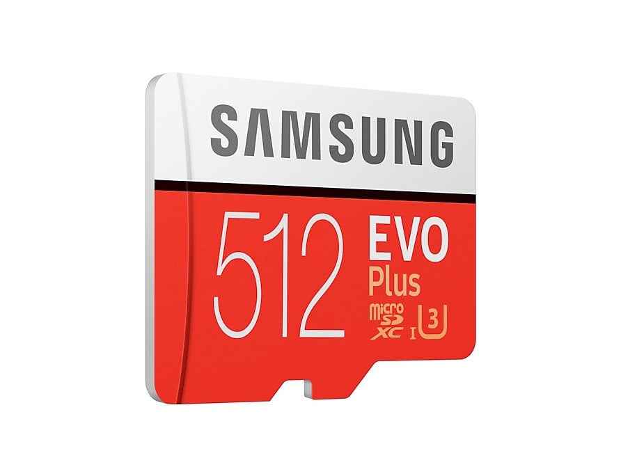 SAMSUNG EVO Plus microSD Card 100 MB/s (SD Adapter) MB-MC512GA