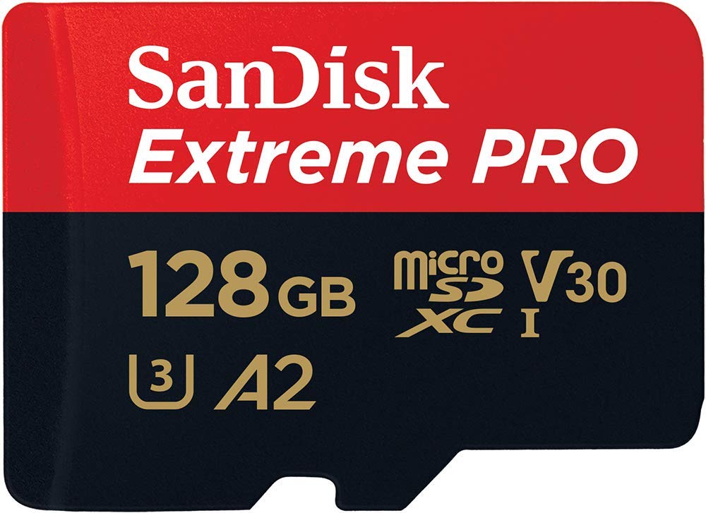 SANDISK  SDSQXCY-128G-GN6MA TF Extreme PRO A2 V30 UHS-I/U3 170R/90W WITH SD ADAPTER