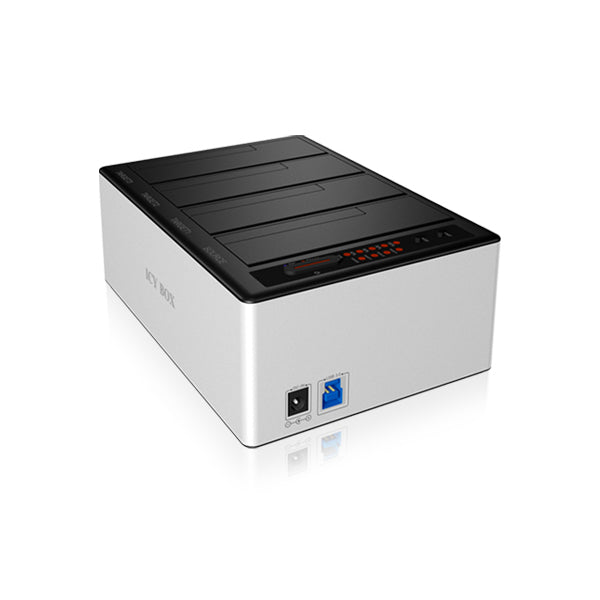 ICY BOX 4 bay JBOD docking and cloning station with USB 3.0 for SATA hard disks and SSDs (IB-141CL-U3)