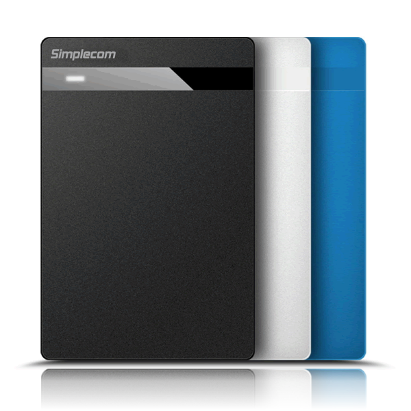 Simplecom SE203 Tool Free 2.5" SATA HDD SSD to USB 3.0 Hard Drive Enclosure Black