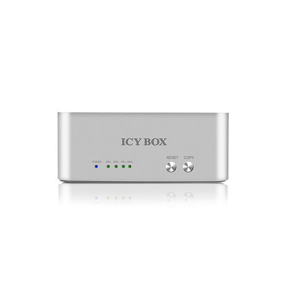 ICY BOX 2 bay JBOD docking and cloning station for SATA HDDs and SSDs with USB 3.0 (IB-120CL-U3)