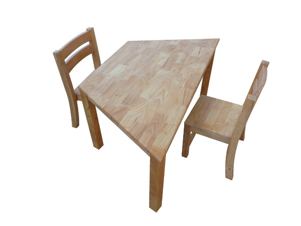 Trapezoidal Table 120 Rubber Wood