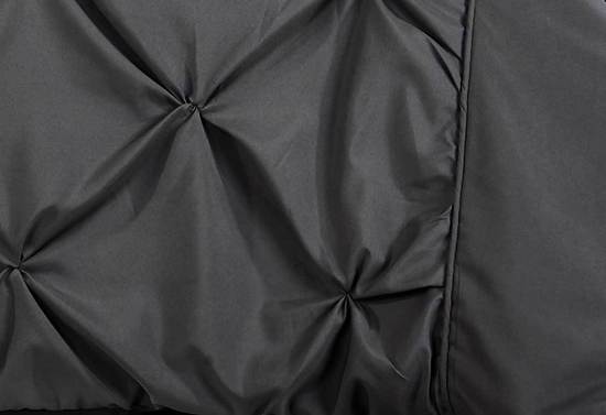 King Size Charcoal Diamond Pintuck Quilt Cover Set(3PCS)