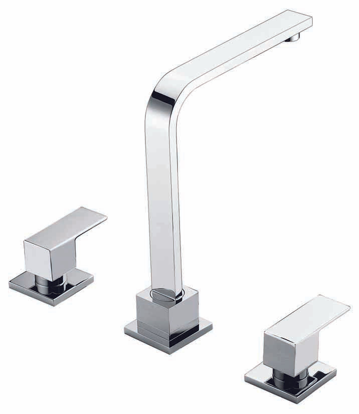 3pc Basin Tap Faucet Set - Bathroom Laundry Sink