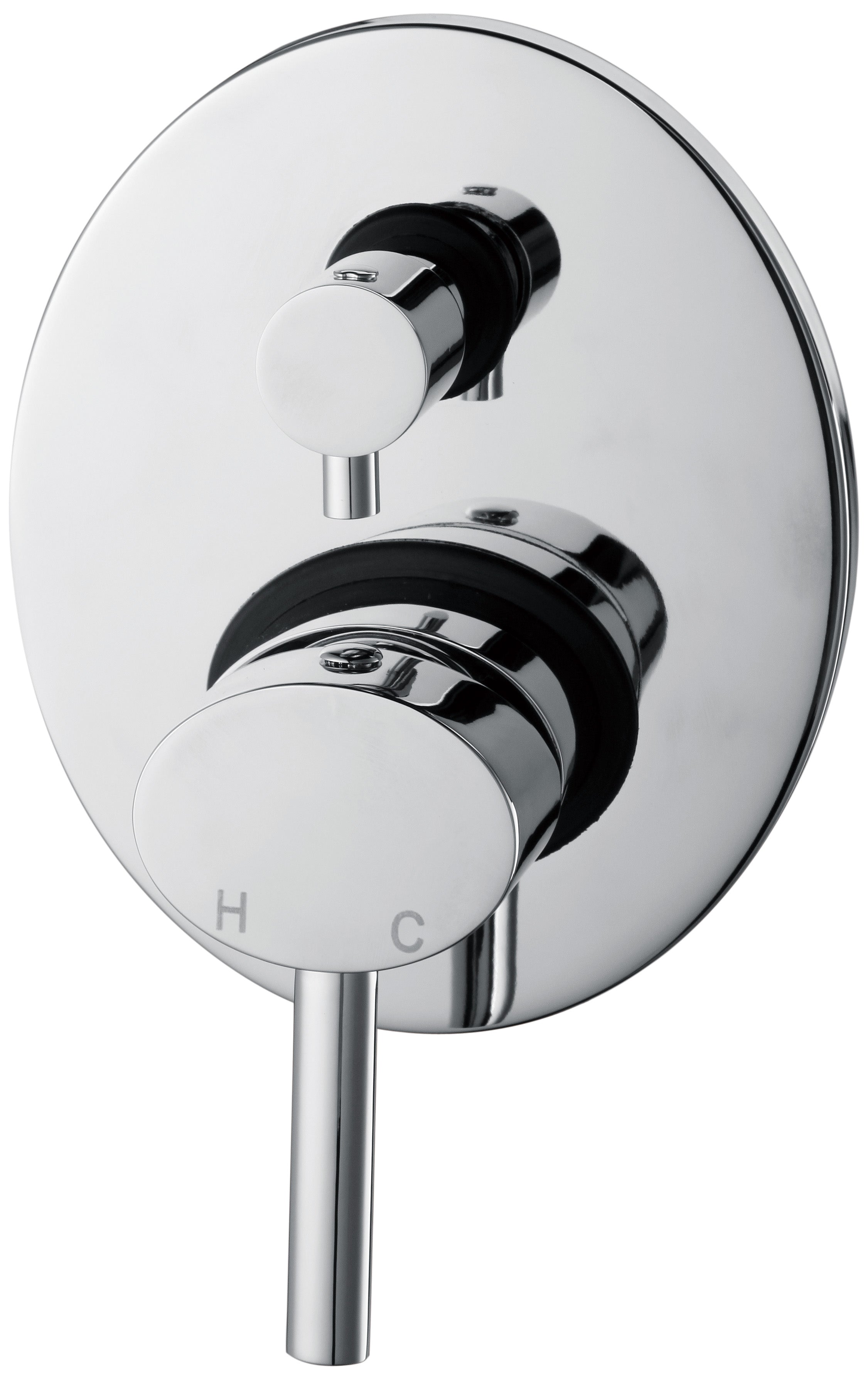 Chrome Bathroom Shower Wall Mixer Diverter w/ WaterMark