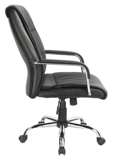 PU Leather Office Chair Executive Padded Black