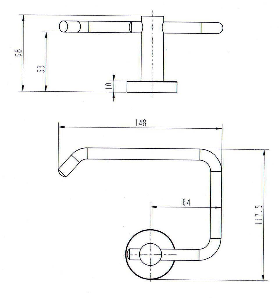 Classic Toilet Paper Holder Electroplated Matte Black Finish