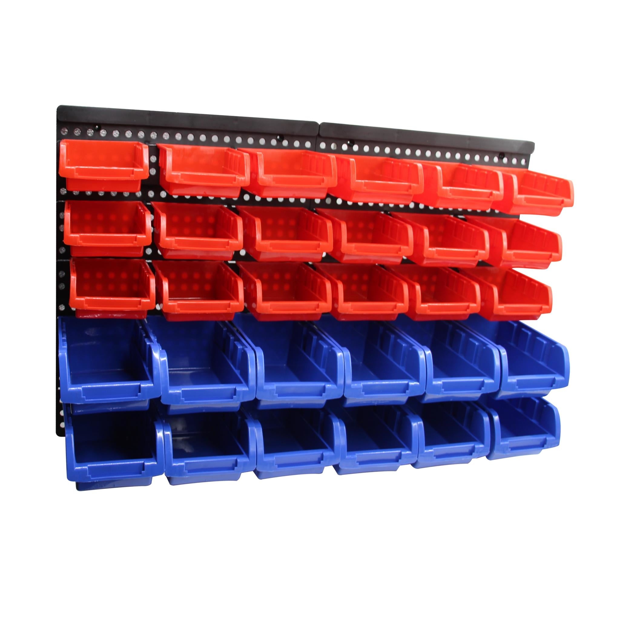 30 Bin Wall Mounted Rack Storage Organiser