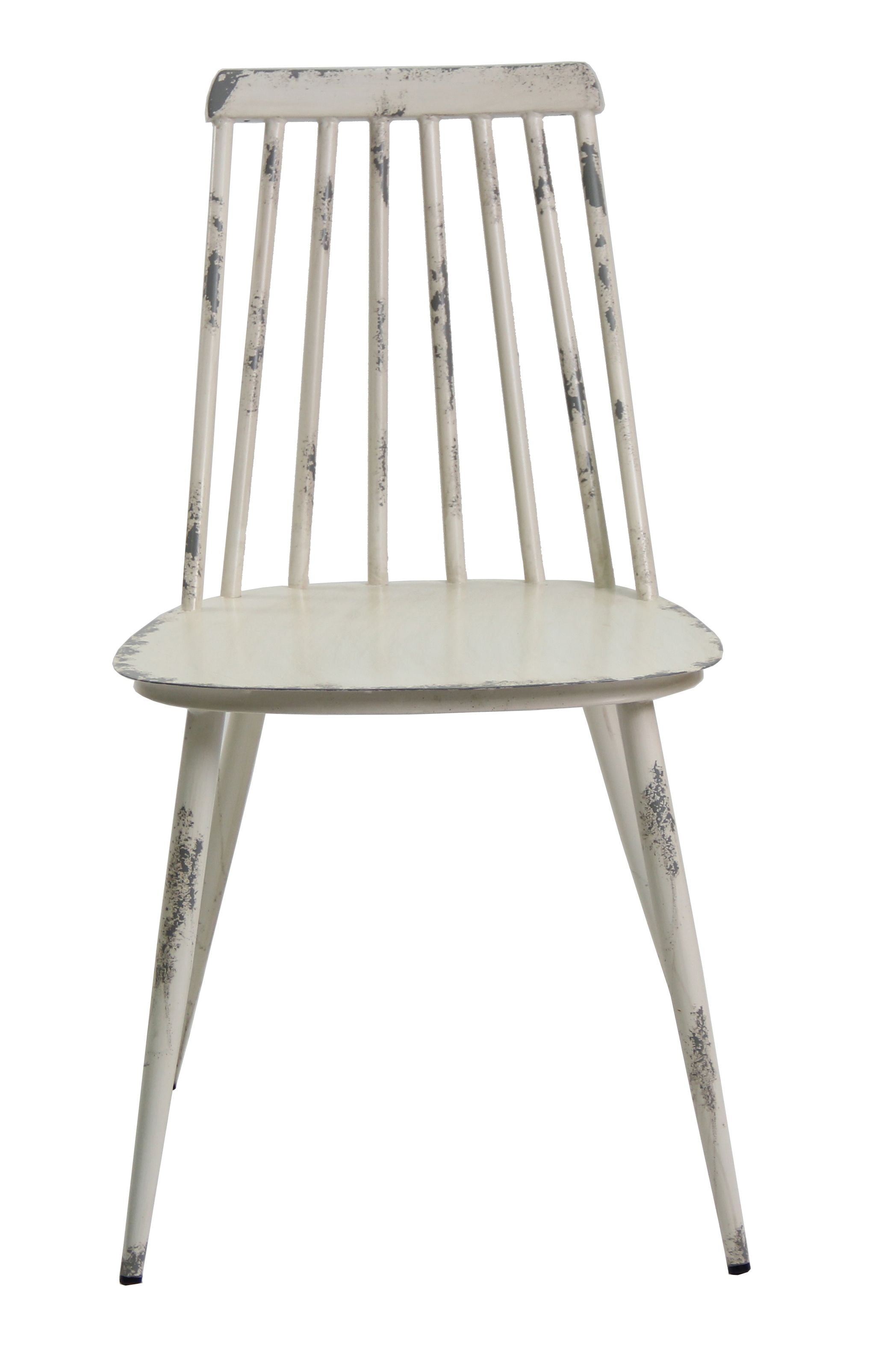 Aluminium Dinning Chair Retro White Set of 2