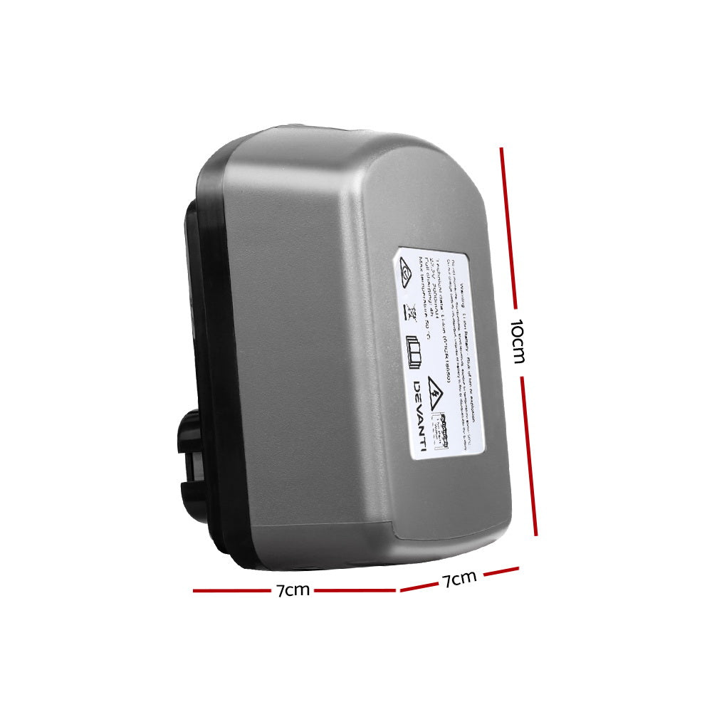 Li-ion Battery Pack 2000mAH 22.2V Replacement for Devanti 150W Vacuum Cleaner