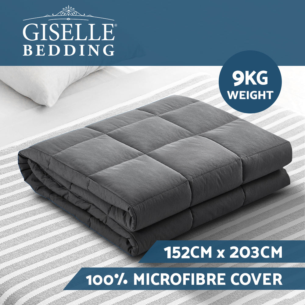 Giselle Bedding 9KG Cotton Weighted Gravity Heavy Blanket Camling Adult