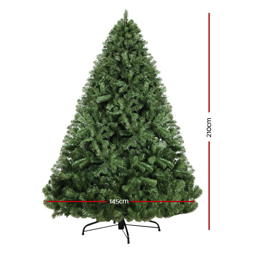 Jingle Jollys 2.1M 7FT Christmas Tree Xmas Decoration Home Decor 1250 Tips Green
