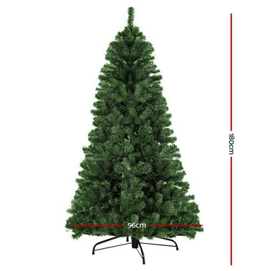 Jingle Jollys 1.8M 6FT Christmas Tree Xmas Decoration Home Decor 500 Tips Green
