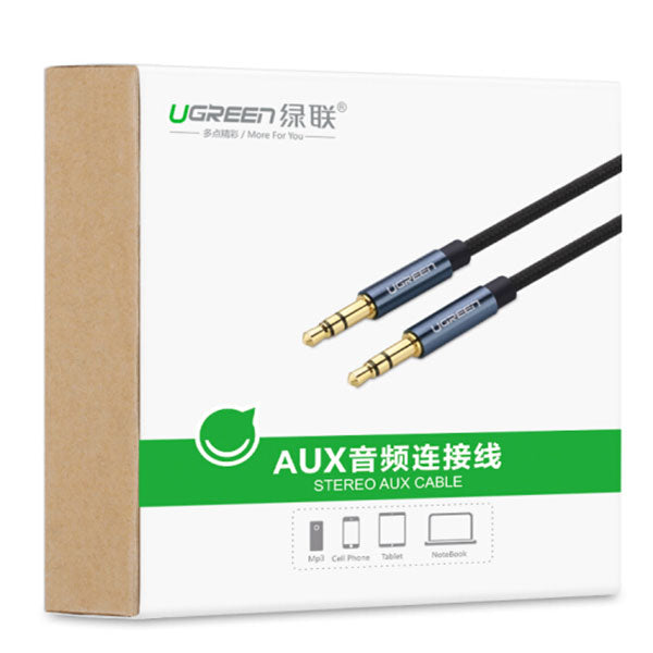 UGREEN 3.5MM male to male AUX cable with braid 5M (10689)