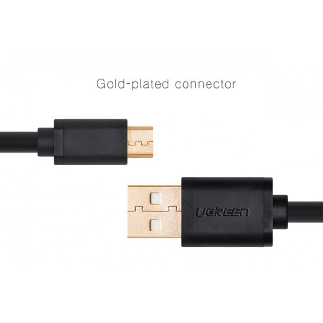 UGREEN Micro-USB male to USB male cable gold-plated 2M (10838)