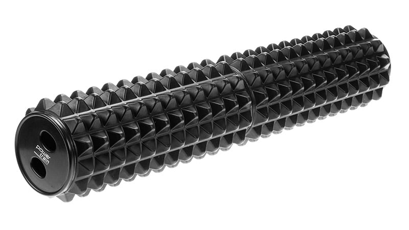Powertrain 64cm Acupressure Grid Foam Massage Roller - Black