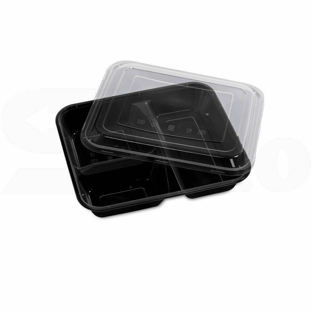 10 Take Away Plastic Food Containers Meal Prep Microwave Safe Lunch Box with Lids