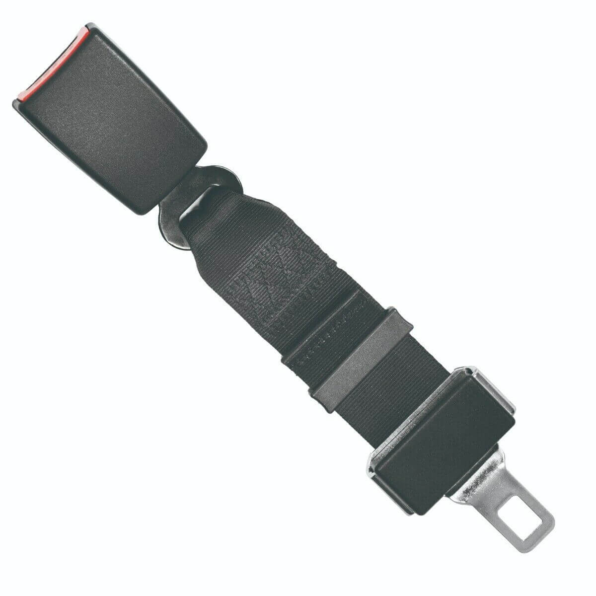 2x Heavy Duty Car Vehicle Seat Belt Extension Extender Strap Black Safety Buckle