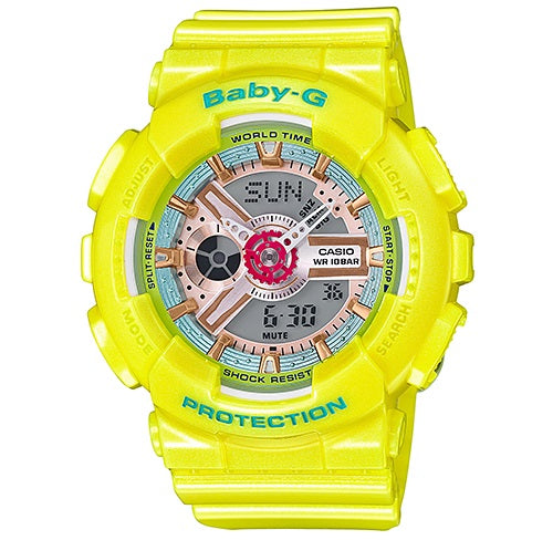 Casio Baby-G Analogue/Digital Yellow Female Watch BA110CA-9A