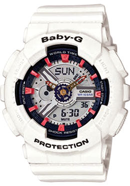 Casio Baby-G Analogue/Digital Female White Watch BA110SN-7A